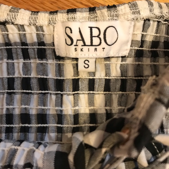 Snap Skirt Mia Gingham Lace Up Bodysuit - Picture 3 of 8